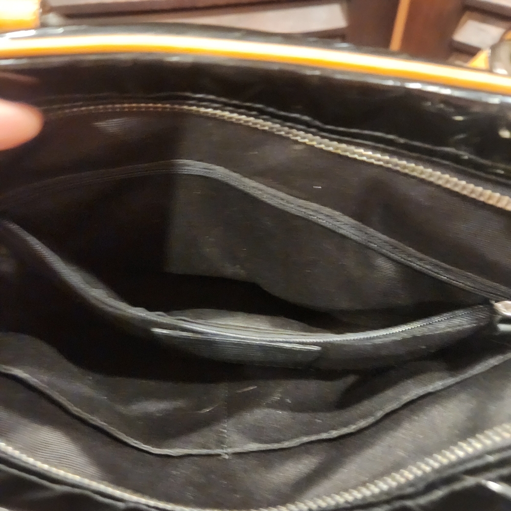 Coach Black and Tan Women's Bowler Bag - Picture 8 of 10